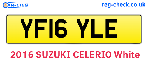 YF16YLE are the vehicle registration plates.