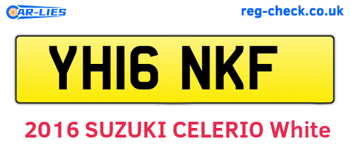 YH16NKF are the vehicle registration plates.