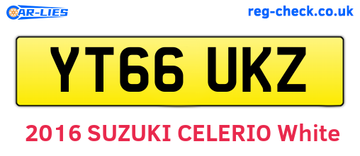 YT66UKZ are the vehicle registration plates.