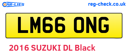 LM66ONG are the vehicle registration plates.