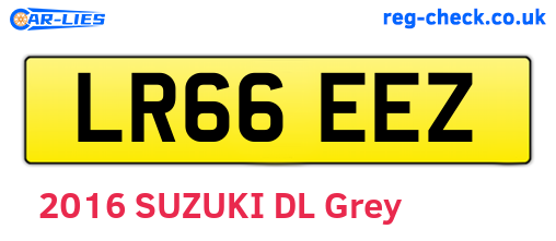 LR66EEZ are the vehicle registration plates.
