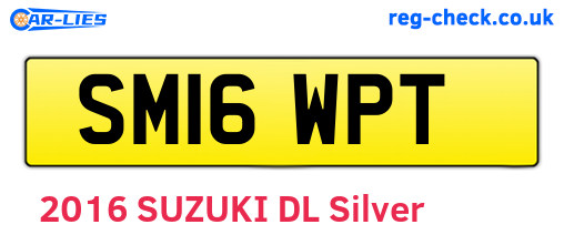 SM16WPT are the vehicle registration plates.