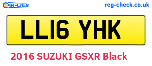 LL16YHK are the vehicle registration plates.