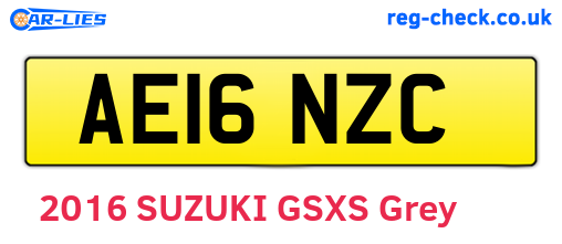 AE16NZC are the vehicle registration plates.