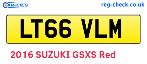 LT66VLM are the vehicle registration plates.