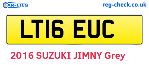 LT16EUC are the vehicle registration plates.