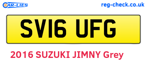 SV16UFG are the vehicle registration plates.