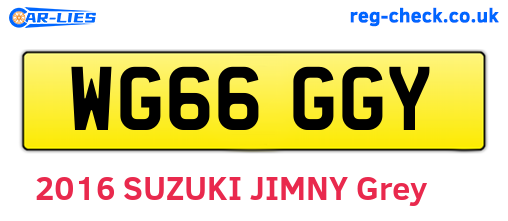 WG66GGY are the vehicle registration plates.