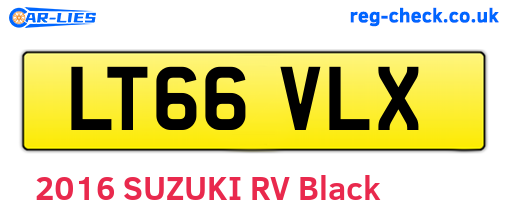 LT66VLX are the vehicle registration plates.