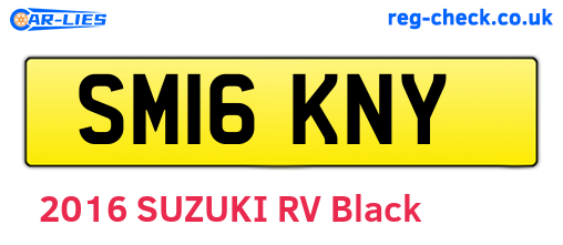 SM16KNY are the vehicle registration plates.