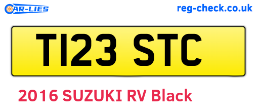 T123STC are the vehicle registration plates.