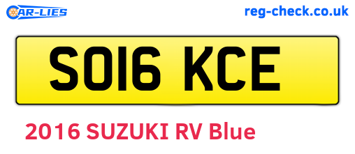 SO16KCE are the vehicle registration plates.