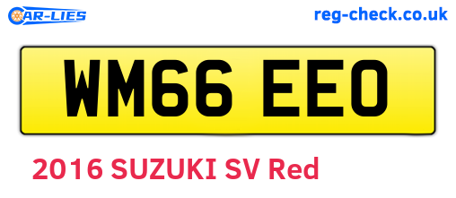 WM66EEO are the vehicle registration plates.