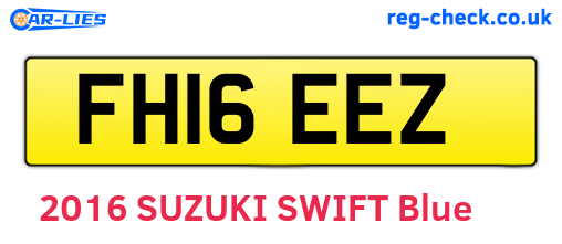 FH16EEZ are the vehicle registration plates.