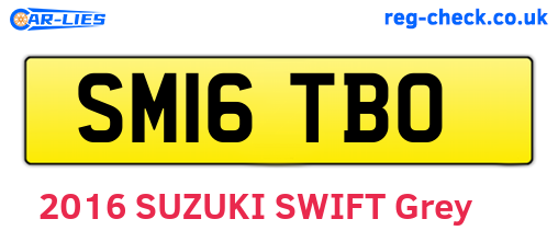 SM16TBO are the vehicle registration plates.