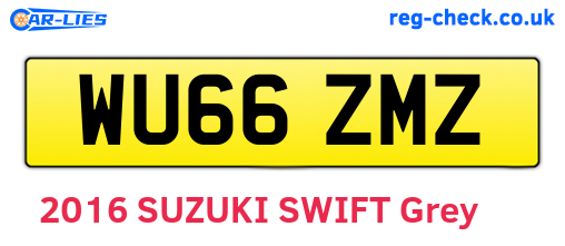 WU66ZMZ are the vehicle registration plates.