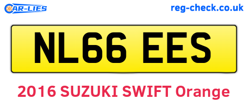 NL66EES are the vehicle registration plates.
