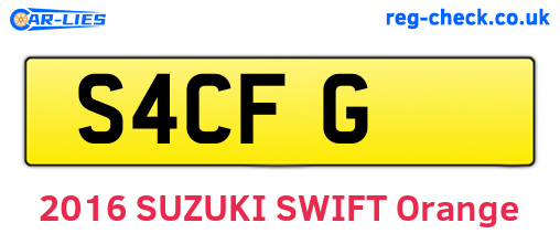 S4CFG are the vehicle registration plates.