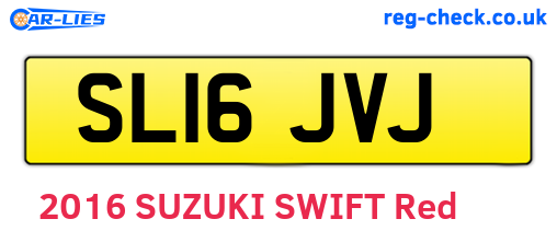 SL16JVJ are the vehicle registration plates.
