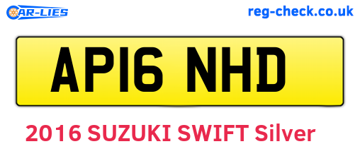 AP16NHD are the vehicle registration plates.