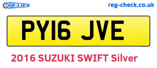 PY16JVE are the vehicle registration plates.