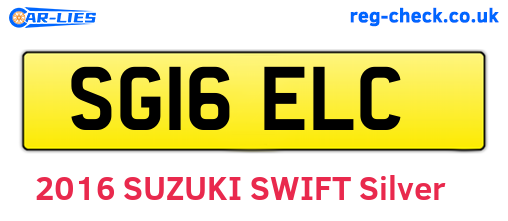 SG16ELC are the vehicle registration plates.