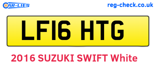 LF16HTG are the vehicle registration plates.