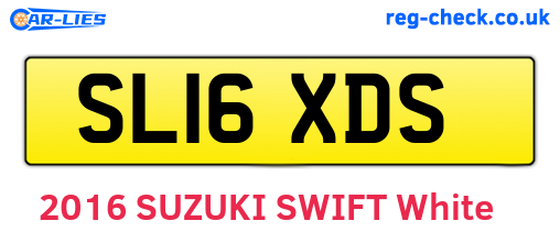 SL16XDS are the vehicle registration plates.