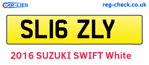 SL16ZLY are the vehicle registration plates.