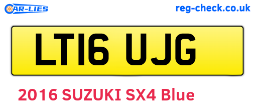 LT16UJG are the vehicle registration plates.