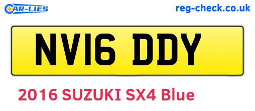 NV16DDY are the vehicle registration plates.