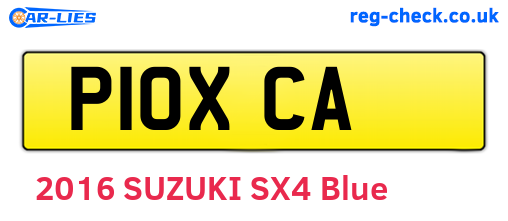 P10XCA are the vehicle registration plates.