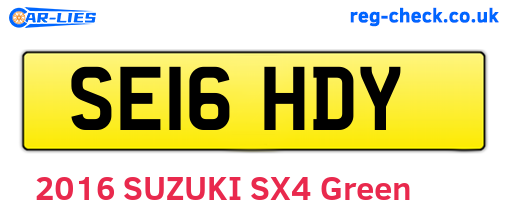 SE16HDY are the vehicle registration plates.