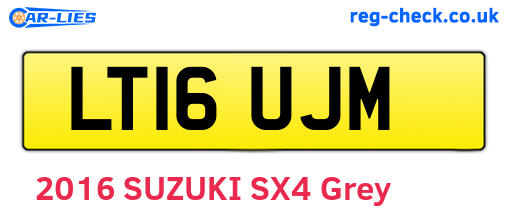 LT16UJM are the vehicle registration plates.
