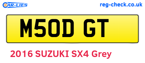 M50DGT are the vehicle registration plates.