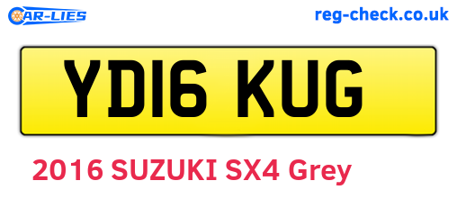 YD16KUG are the vehicle registration plates.