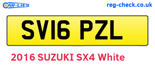 SV16PZL are the vehicle registration plates.