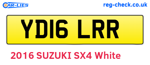 YD16LRR are the vehicle registration plates.