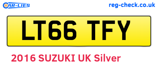 LT66TFY are the vehicle registration plates.