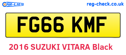 FG66KMF are the vehicle registration plates.
