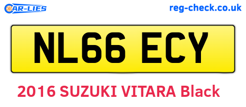 NL66ECY are the vehicle registration plates.