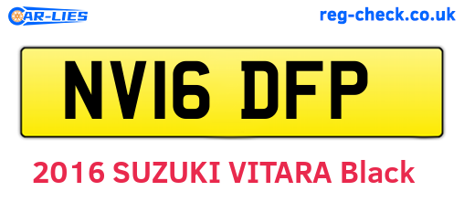 NV16DFP are the vehicle registration plates.