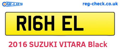 R16HEL are the vehicle registration plates.
