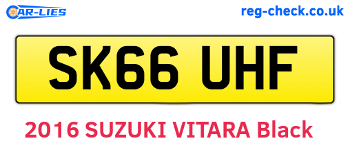 SK66UHF are the vehicle registration plates.