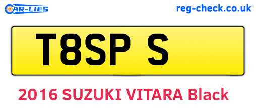 T8SPS are the vehicle registration plates.