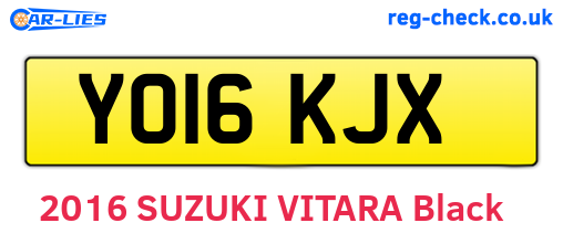 YO16KJX are the vehicle registration plates.