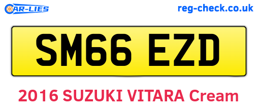 SM66EZD are the vehicle registration plates.