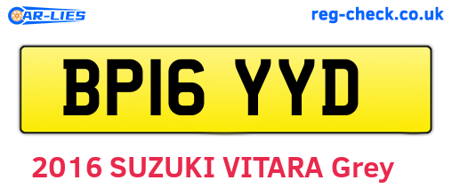 BP16YYD are the vehicle registration plates.