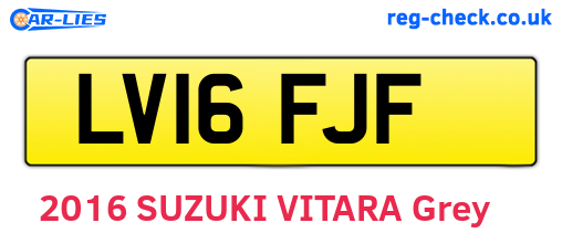 LV16FJF are the vehicle registration plates.