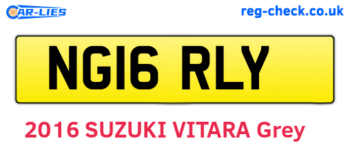NG16RLY are the vehicle registration plates.